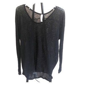 light weight mesh long sleeve sweater